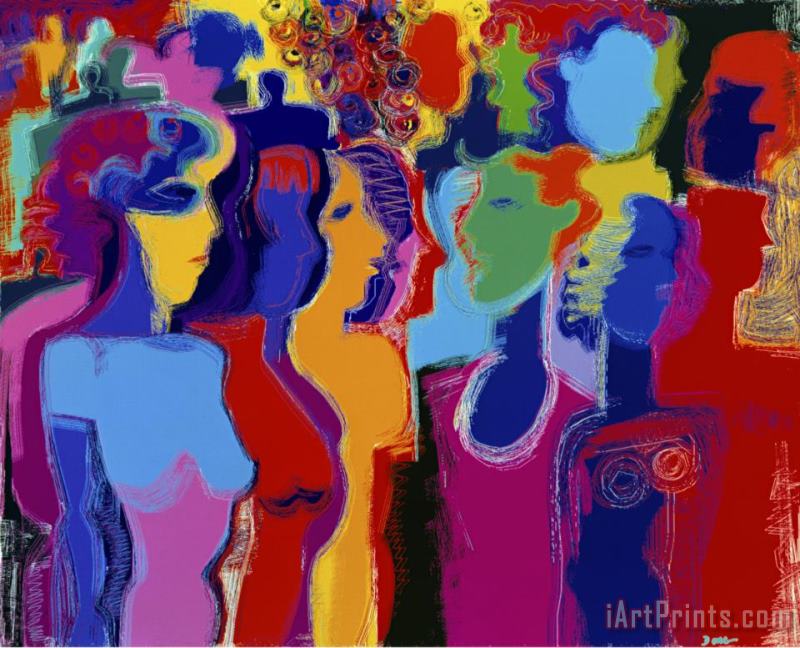 Party People painting - Diana Ong Party People Art Print