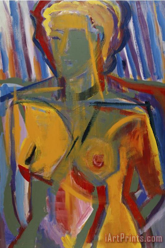 Seated Nude painting - Diana Ong Seated Nude Art Print
