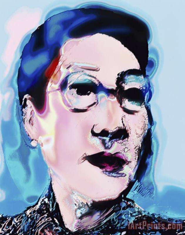 Self Portrait painting - Diana Ong Self Portrait Art Print