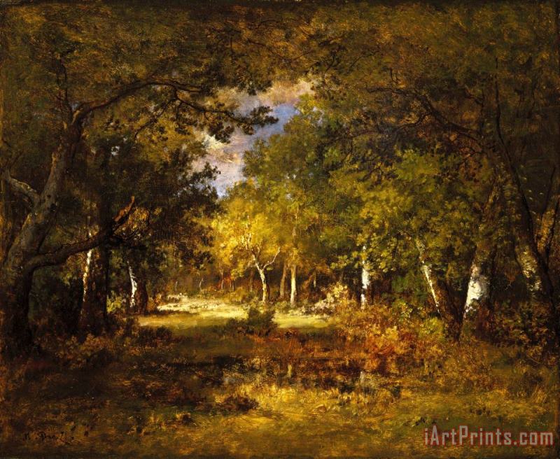 Diaz De La Pena, Narcisse Virgile Forest Scene Art Painting