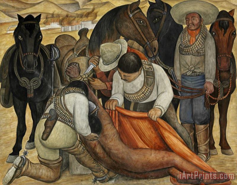 Diego Rivera Liberation of The Peon, 1931 Art Print