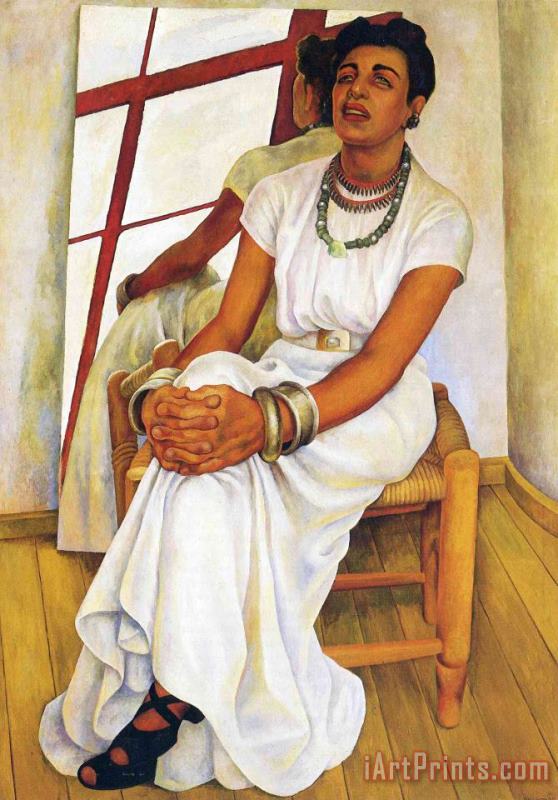 Diego Rivera Portrait of Lupe Marin 1938 Art Print