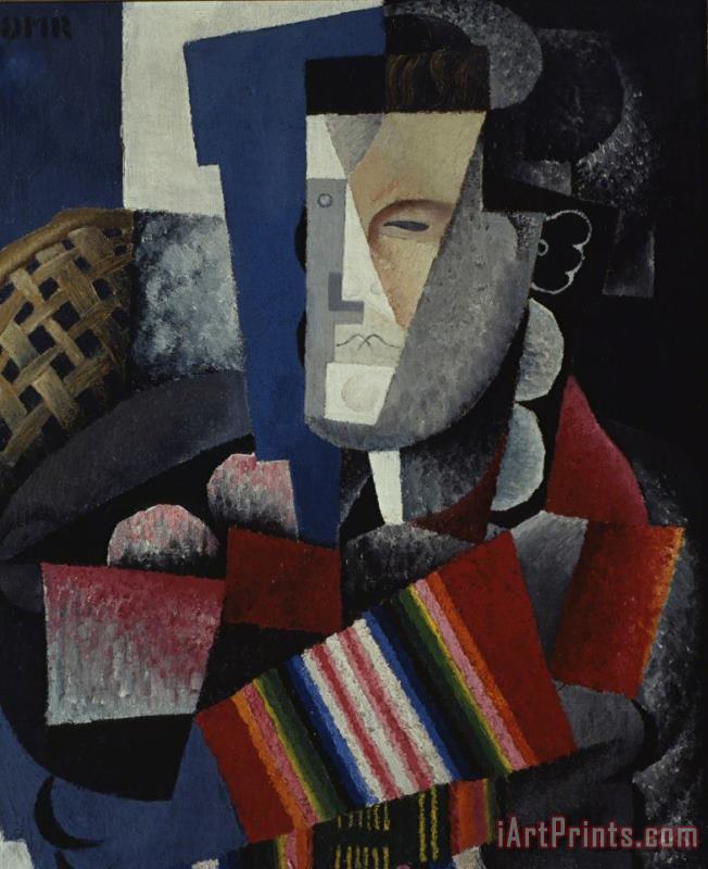 Diego Rivera Portrait of Martin Luis Guzman, 1915 Art Painting