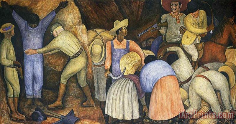 Diego Rivera The Exploiters 1926 Art Painting