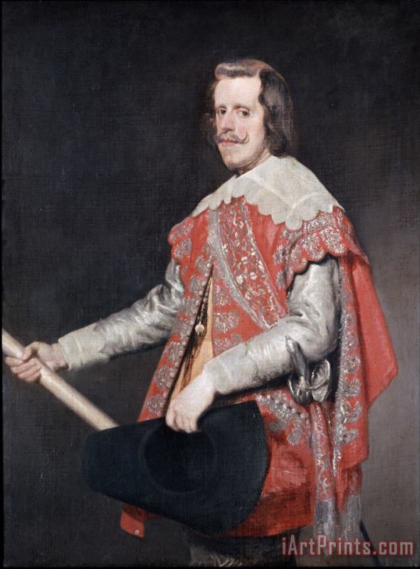 Philip Iv, King of Spain painting - Diego Velazquez Philip Iv, King of Spain Art Print