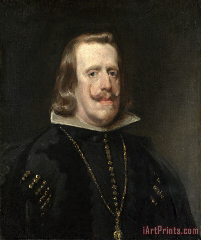 Diego Velazquez Portrait of Philip Iv of Spain 1656 Art Print