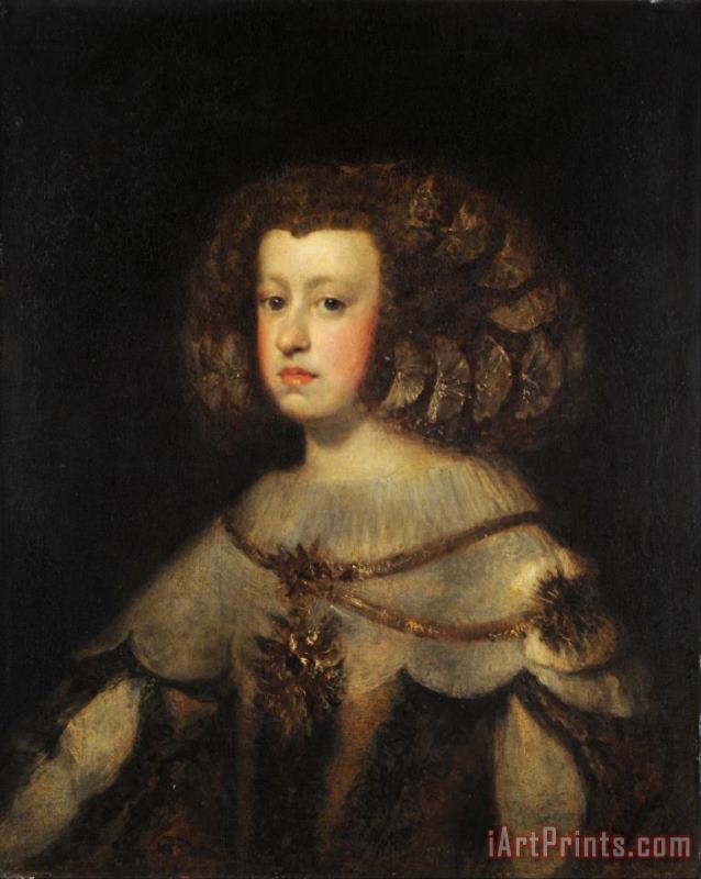 Diego Velazquez Retrato De La Infanta Maria Teresa De Espana Art Print