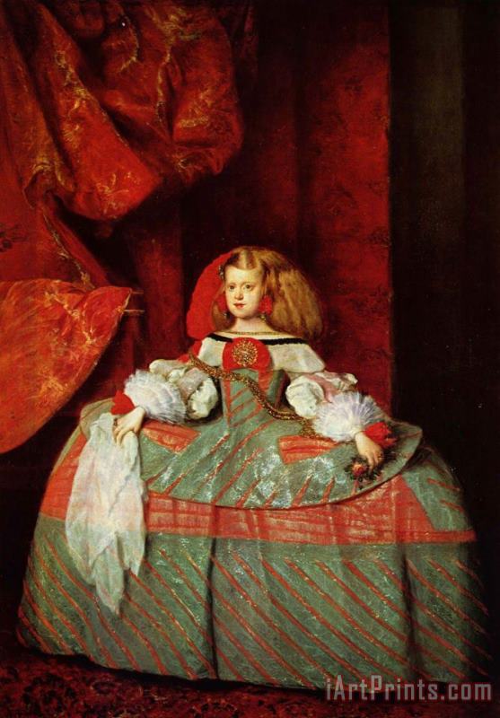 Diego Velazquez The Infanta Maria Marguerita in Pink 1659 Art Painting