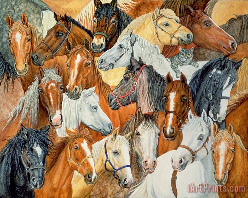 Horse Blanket painting - Ditz Horse Blanket Art Print