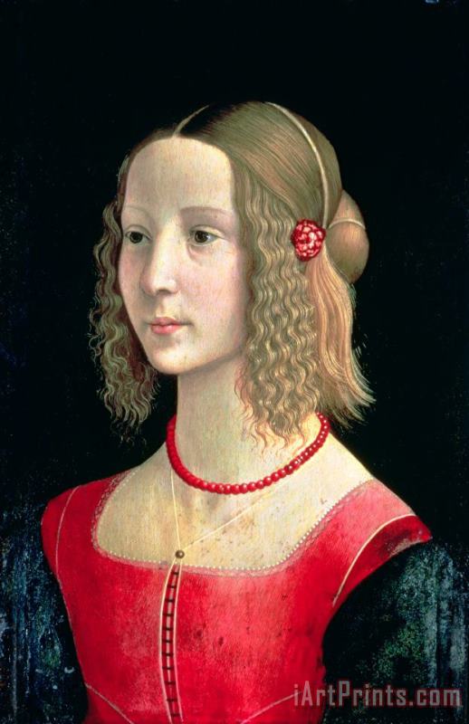 Domenico Ghirlandaio Portrait of a Girl Art Painting
