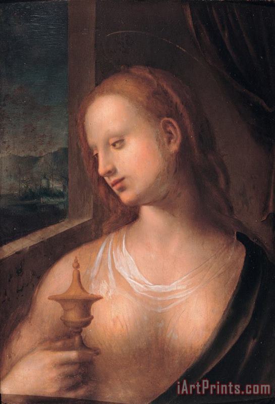 Domenico Puligo Magdalene with The Jar of Ointment Art Print