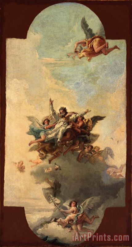 Domenico Tiepolo The Apotheosis of a Pope And Martyr Art Print