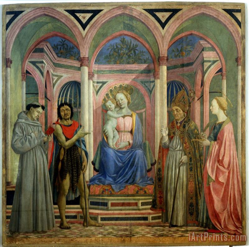 Domenico Veneziano Pala Di Santa Lucia Dei Magnoli Art Print