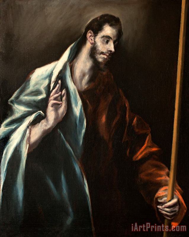St. Thomas painting - Domenikos Theotokopoulos, El Greco St. Thomas Art Print