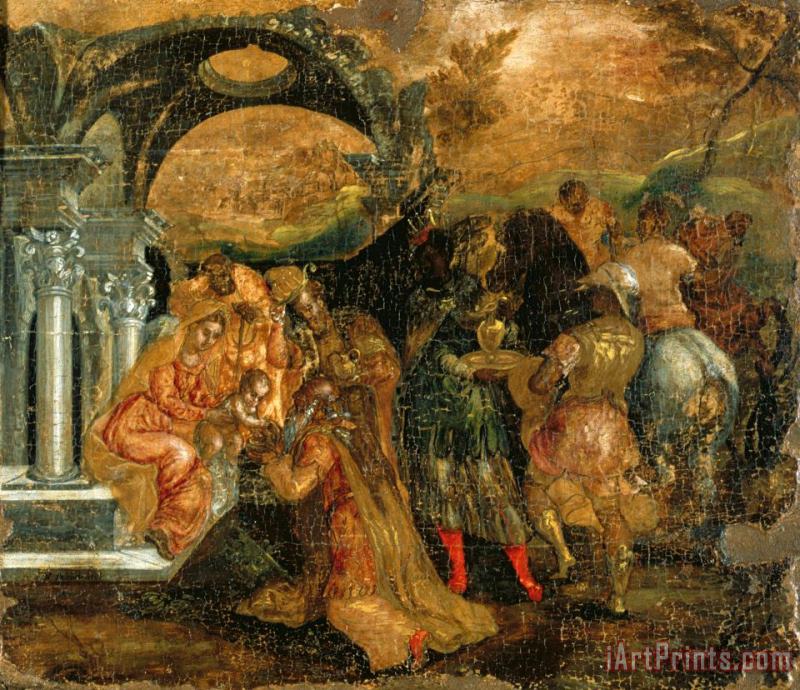 Domenikos Theotokopoulos, El Greco The Adoration of The Magi Art Print