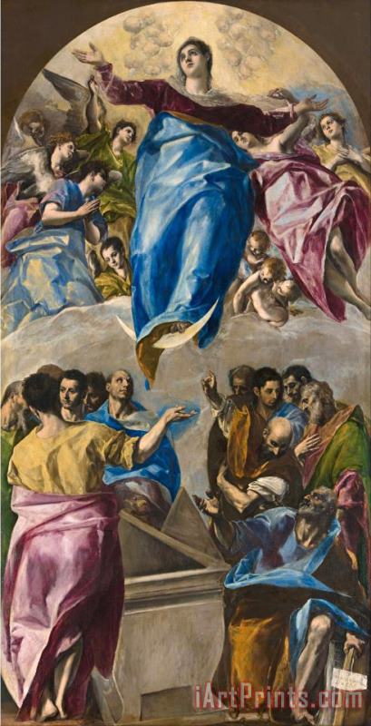 Domenikos Theotokopoulos, El Greco The Assumption of The Virgin Art Painting