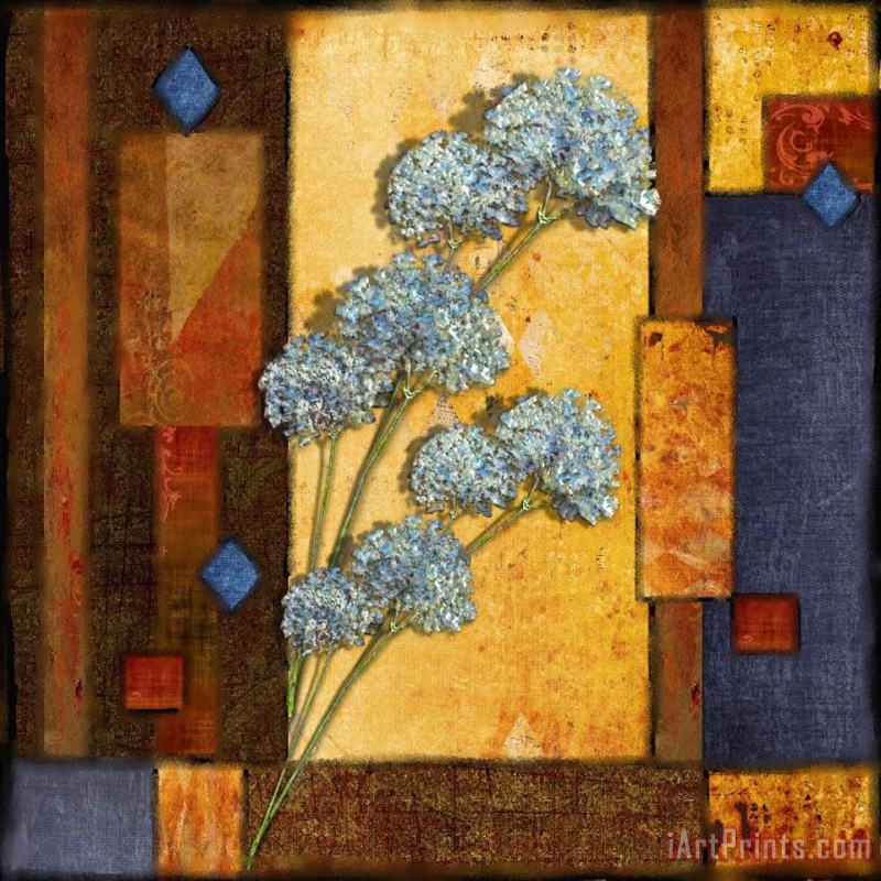 A Touch of Blue painting - don li leger A Touch of Blue Art Print