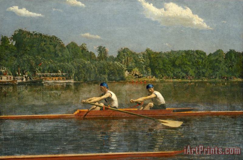 Eadweard J. Muybridge The Biglin Brothers Racing Art Painting