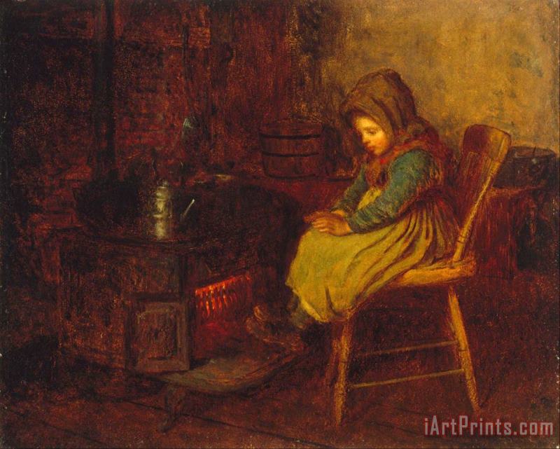 Home And Warmth painting - Eastman Johnson Home And Warmth Art Print