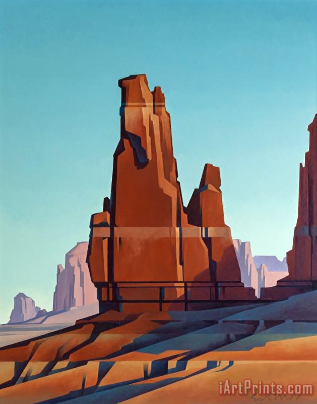 Ed Mell Desert Tower Art Painting