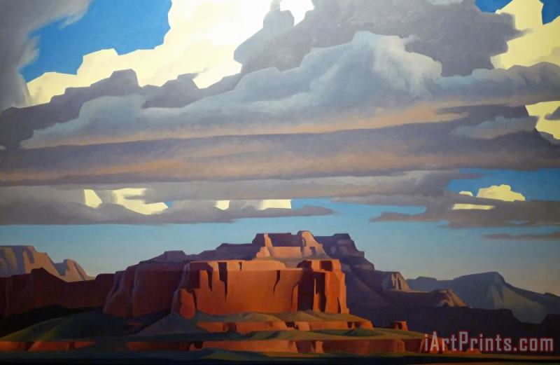 Sweeping Clouds painting - Ed Mell Sweeping Clouds Art Print
