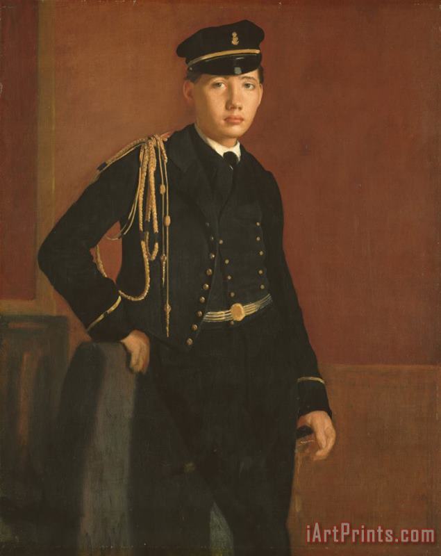 Achille De Gas in The Uniform of a Cadet painting - Edgar Degas Achille De Gas in The Uniform of a Cadet Art Print