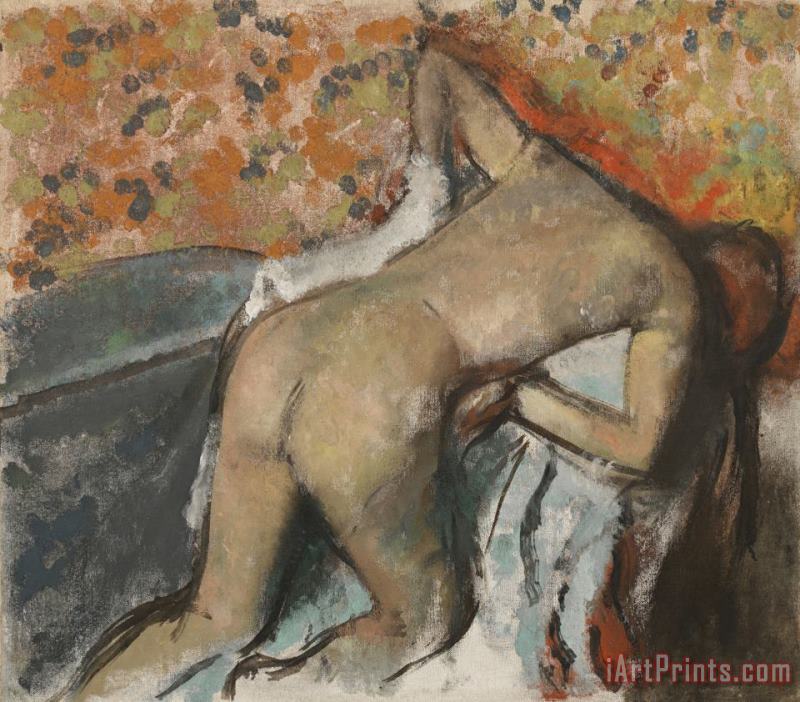 Edgar Degas After The Bath, Woman Drying Herself (apres Le Bain, Femme S'essuyant) Art Print