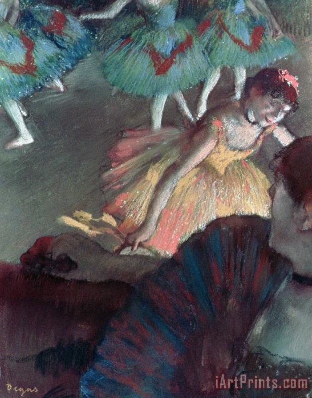 Edgar Degas Ballerina and Lady with a Fan Art Print