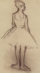 Edgar Degas Ballerina Viewed From The Back painting