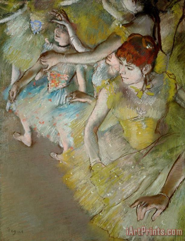 Ballet Dancers on The Stage painting - Edgar Degas Ballet Dancers on The Stage Art Print