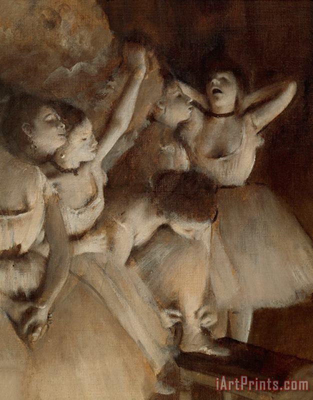 Edgar Degas Ballet Rehearsal On Stage Art Print