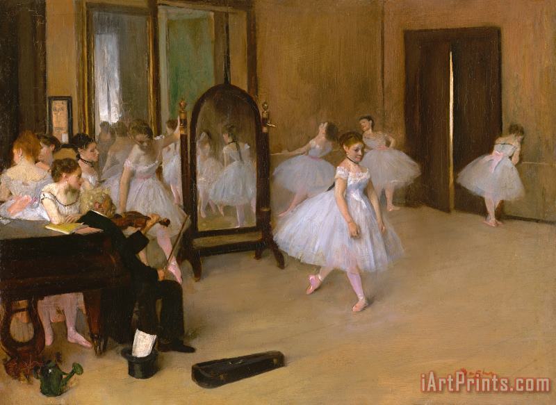 Edgar Degas Dance Class Art Painting