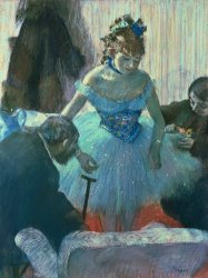 Edgar Degas Dancer in her dressing room painting