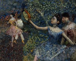 Edgar Degas Dancer with a Tambourine painting