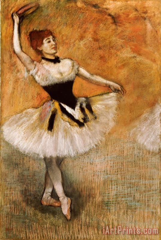 Dancer with Tambourine painting - Edgar Degas Dancer with Tambourine Art Print