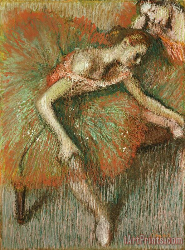 Dancers painting - Edgar Degas Dancers Art Print