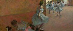 Edgar Degas Dancers Ascending a Staircase painting