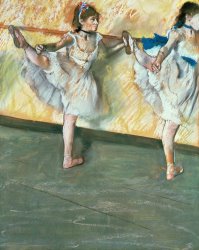 Edgar Degas Dancers at the bar painting