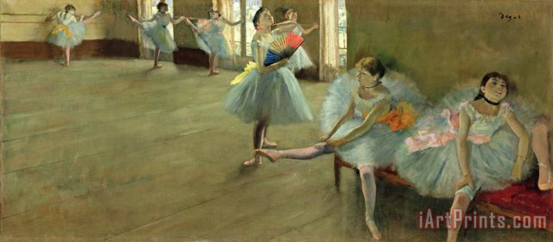 Dancers in the Classroom painting - Edgar Degas Dancers in the Classroom Art Print