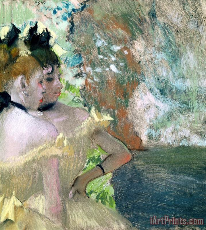 Dancers in the Wings painting - Edgar Degas Dancers in the Wings Art Print