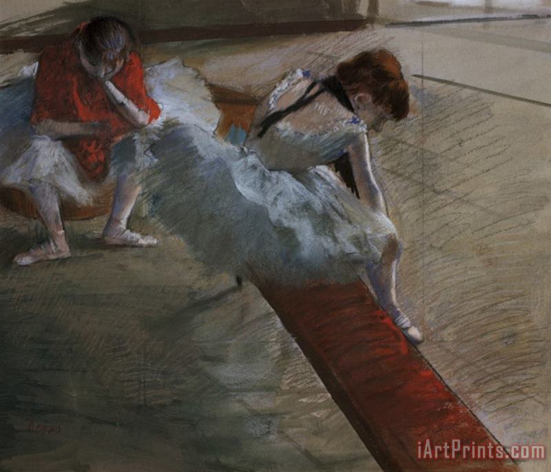 Dancers Resting painting - Edgar Degas Dancers Resting Art Print