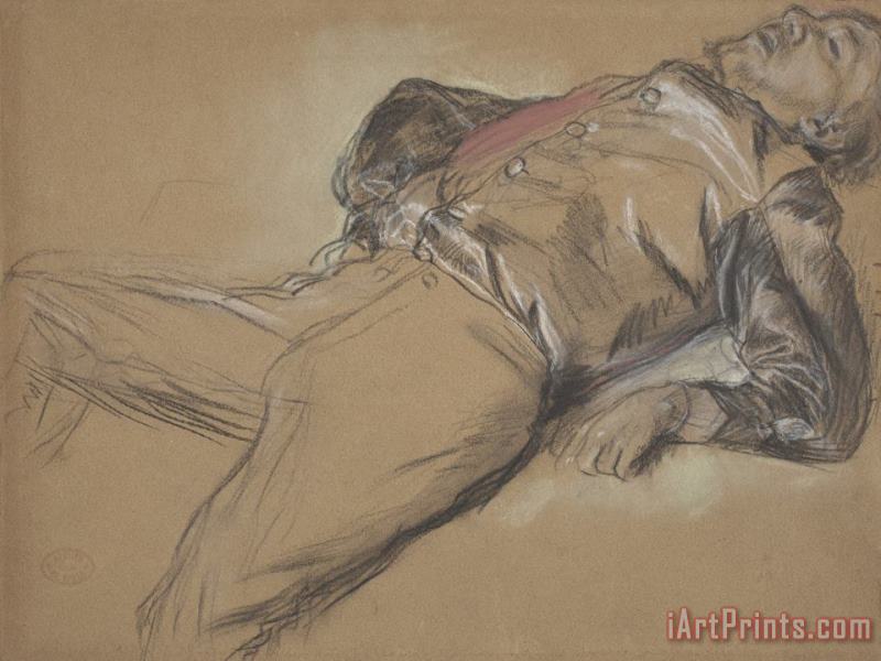 Edgar Degas Fallen Jockey (study for 