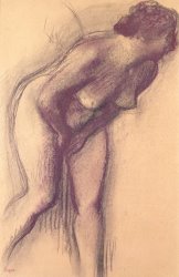 Edgar Degas Female Standing Nude painting
