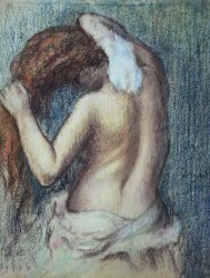 Edgar Degas Femme a sa Toilette painting