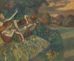 Edgar Degas Four Dancers painting