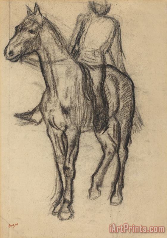 Edgar Degas Horse And Rider Art Painting