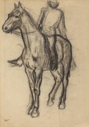 Edgar Degas Horse And Rider painting