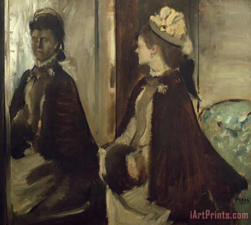 Edgar Degas Madame Jeantaud in the mirror Art Painting