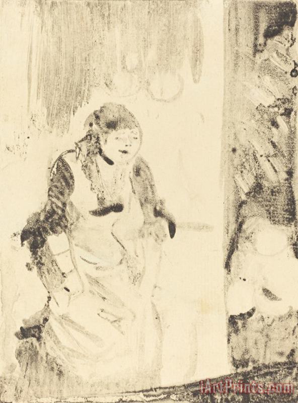 Mlle Becat painting - Edgar Degas Mlle Becat Art Print