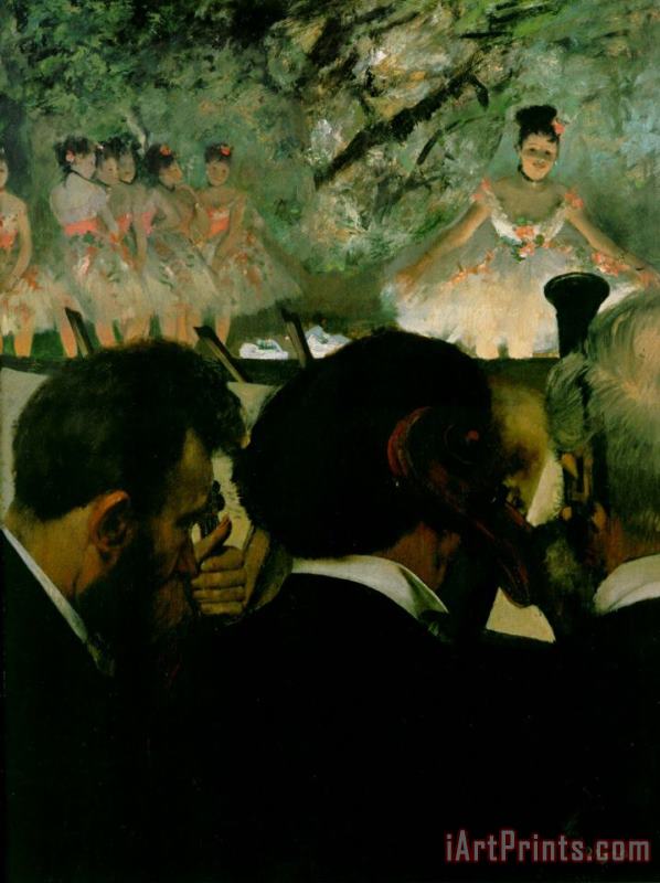 Orchestra Musicians painting - Edgar Degas Orchestra Musicians Art Print
